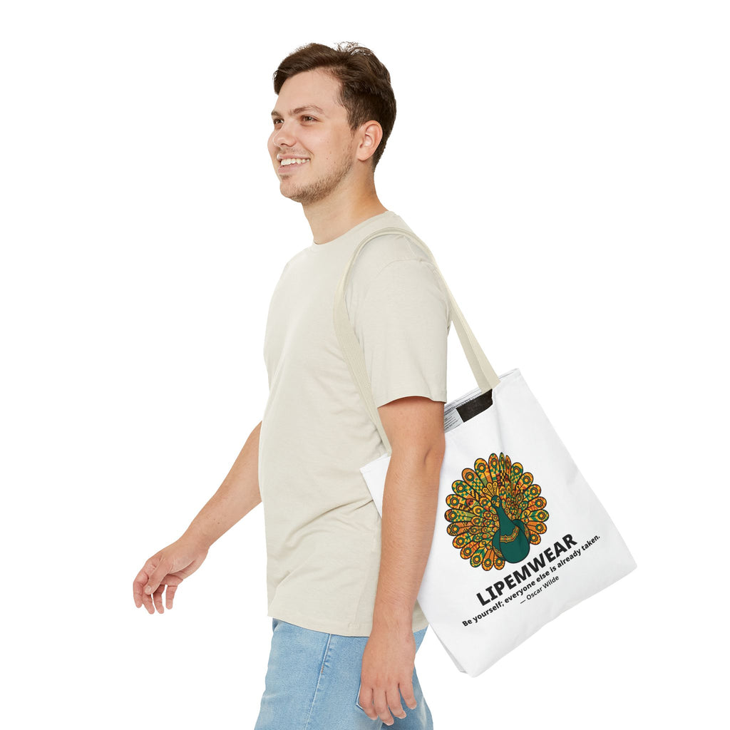 Lipemwear Kente Peacock Tote Bag
