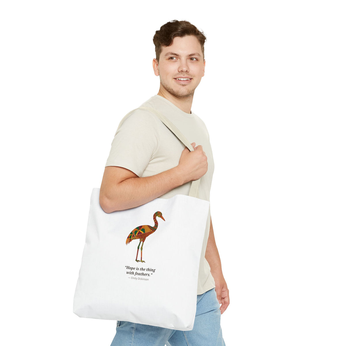 Lipemwear Kente Crane Tote Bag