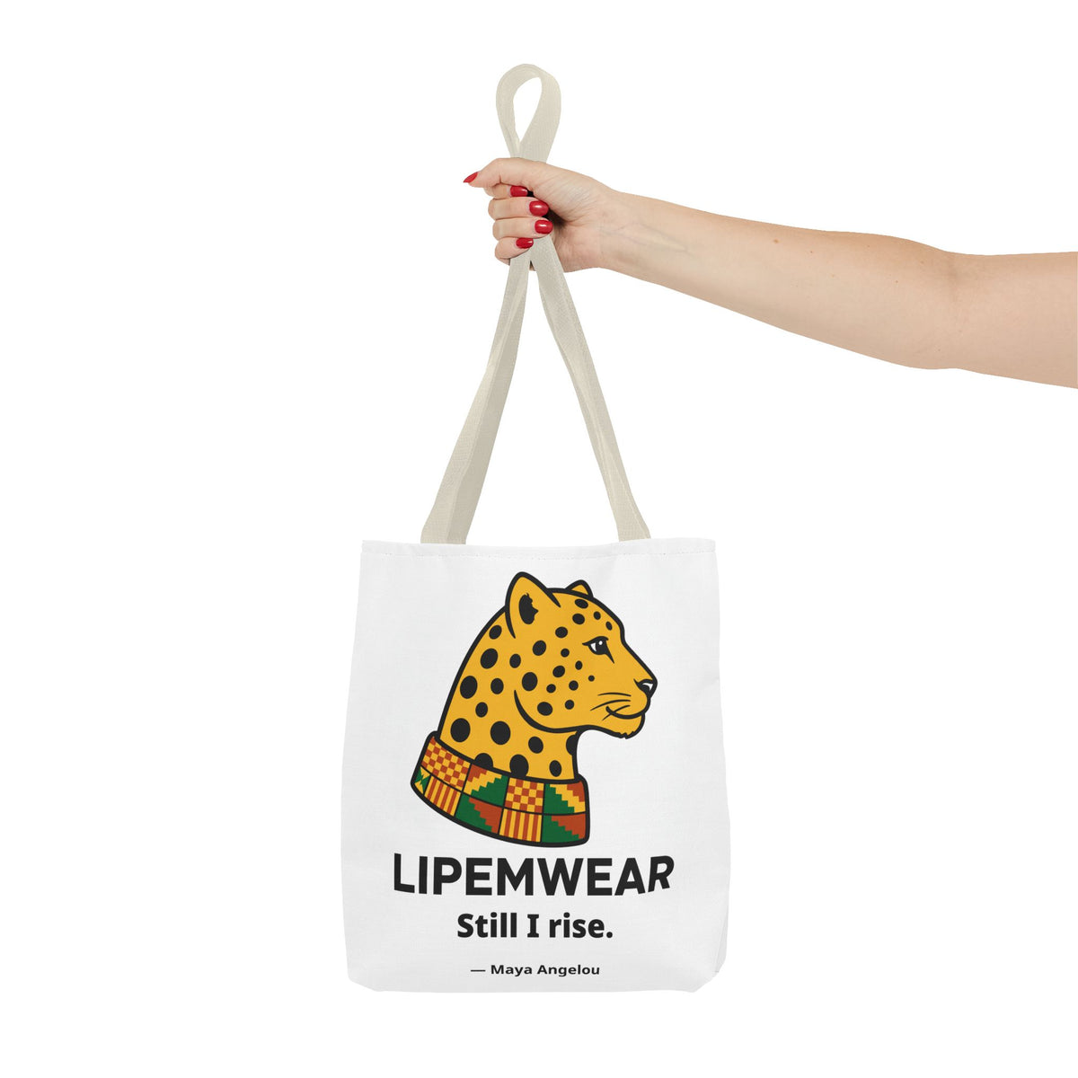 Lipemwear Kente Cheetah Tote Bag