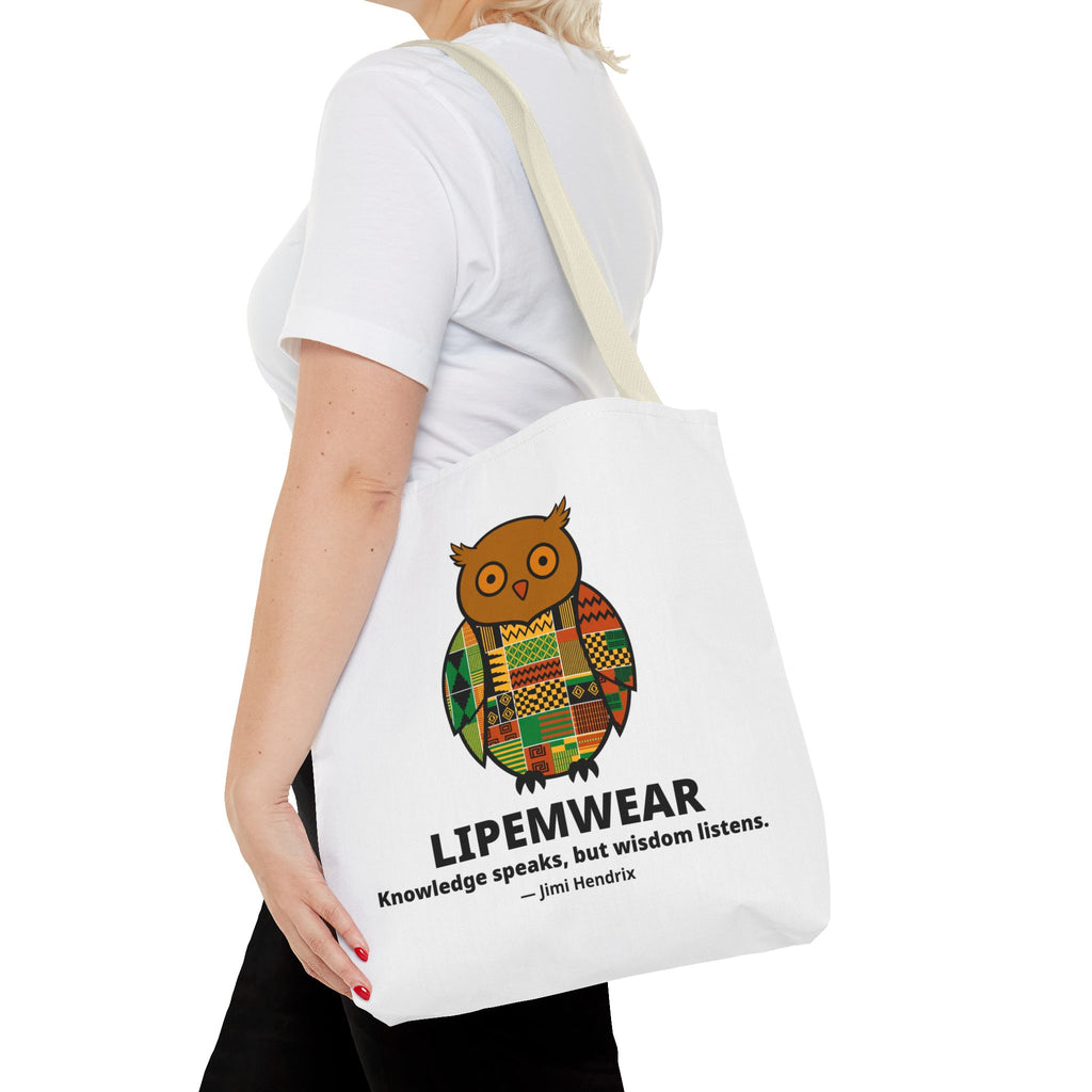 Lipemwear Kente Owl Tote Bag