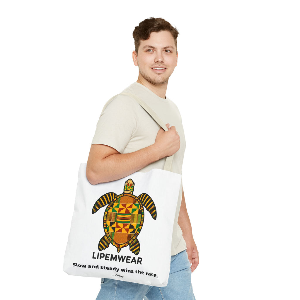Lipemwear Kente Sea Turtle Tote Bag