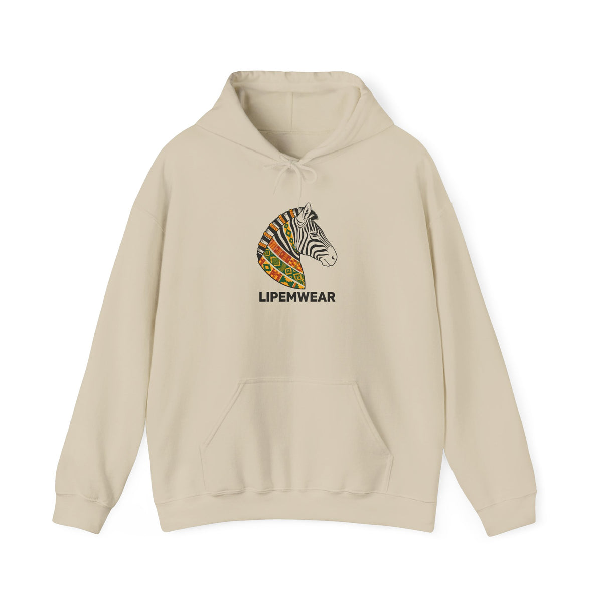Lipemwear Kente Zebra Hoodie