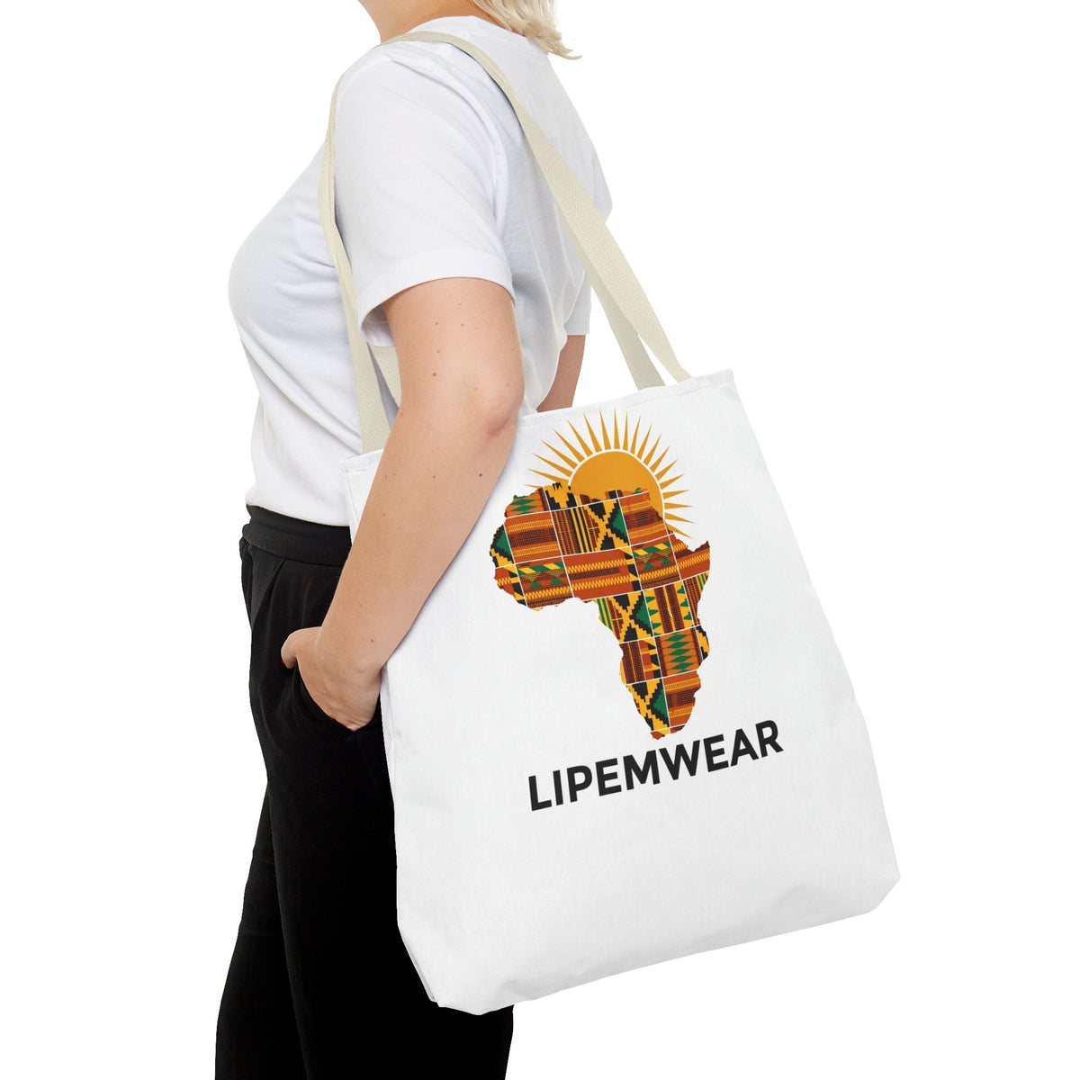 Lipemwear Kente Africa Tote Bag