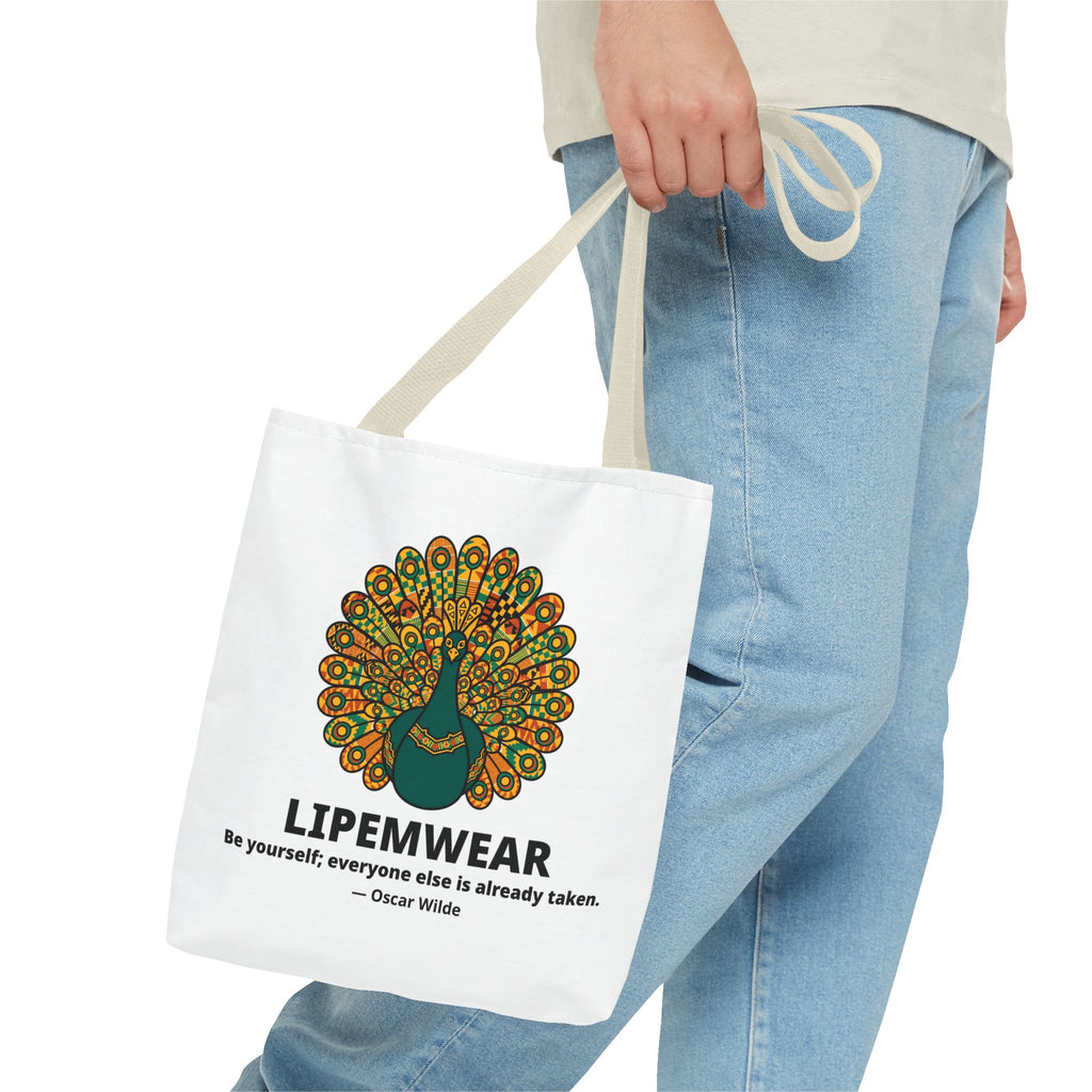 Lipemwear Kente Peacock Tote Bag