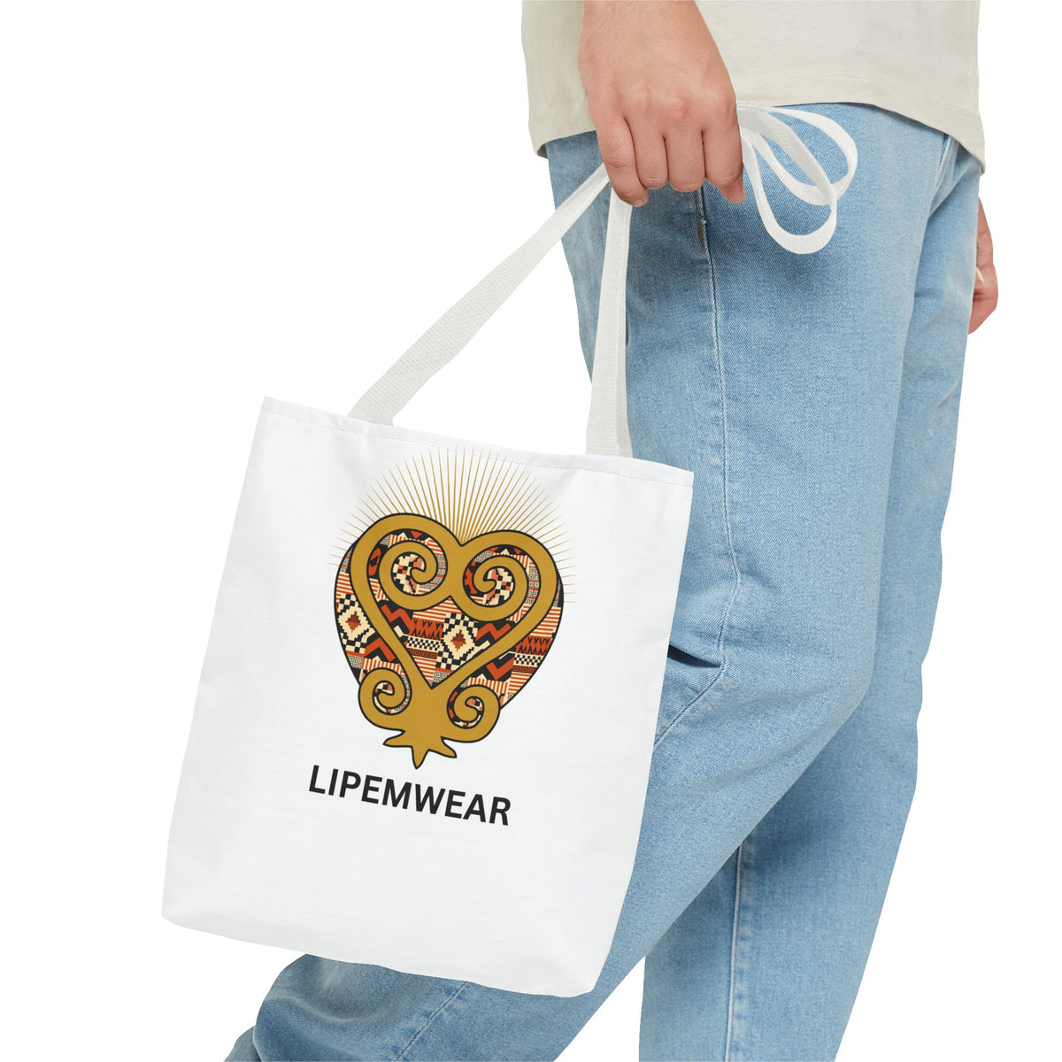 Lipemwear Sankofa Heart Tote Bag