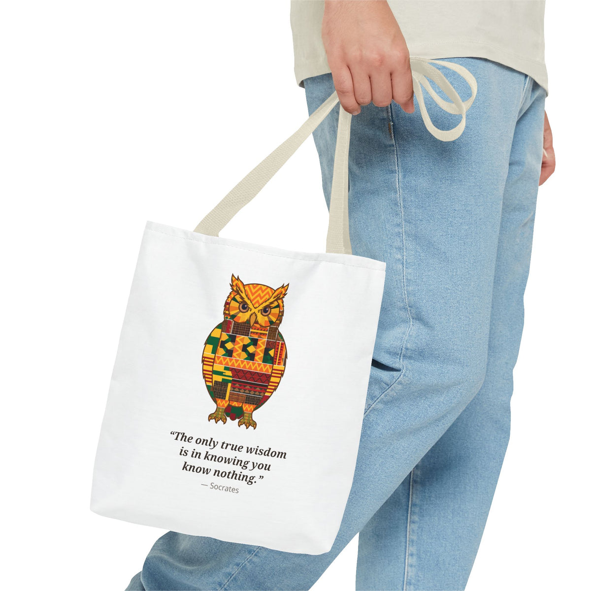 Kente Owl Tote Bag