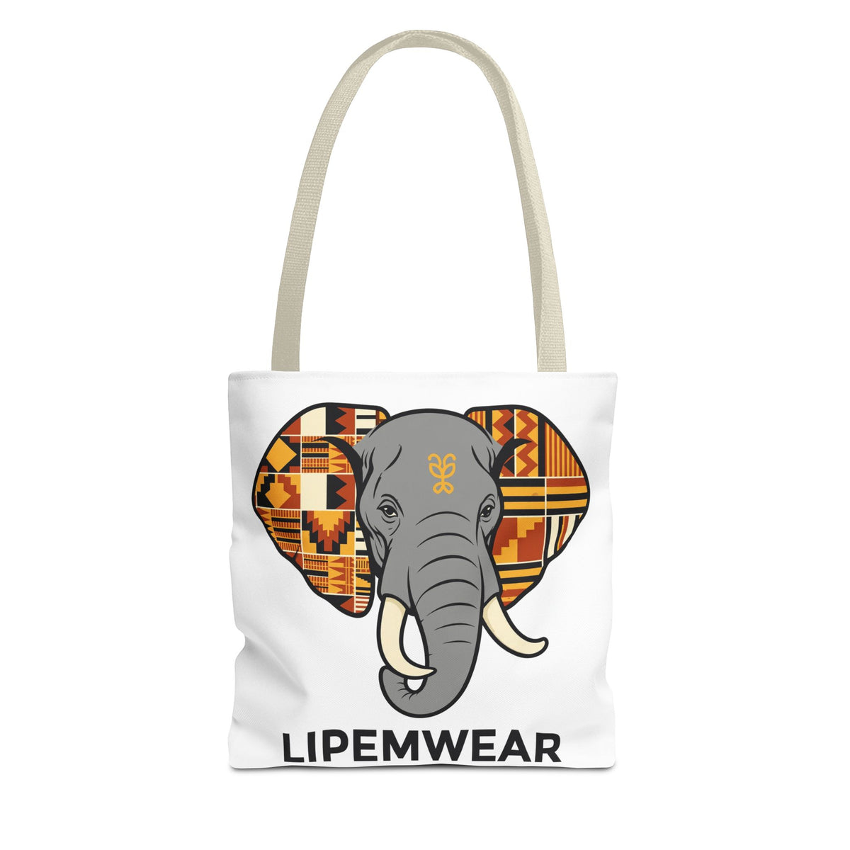 Lipemwear Kente Elephant Tote Bag