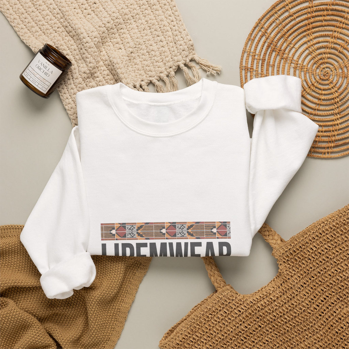 Lipemwear Kente Wordmark Sweatshirt