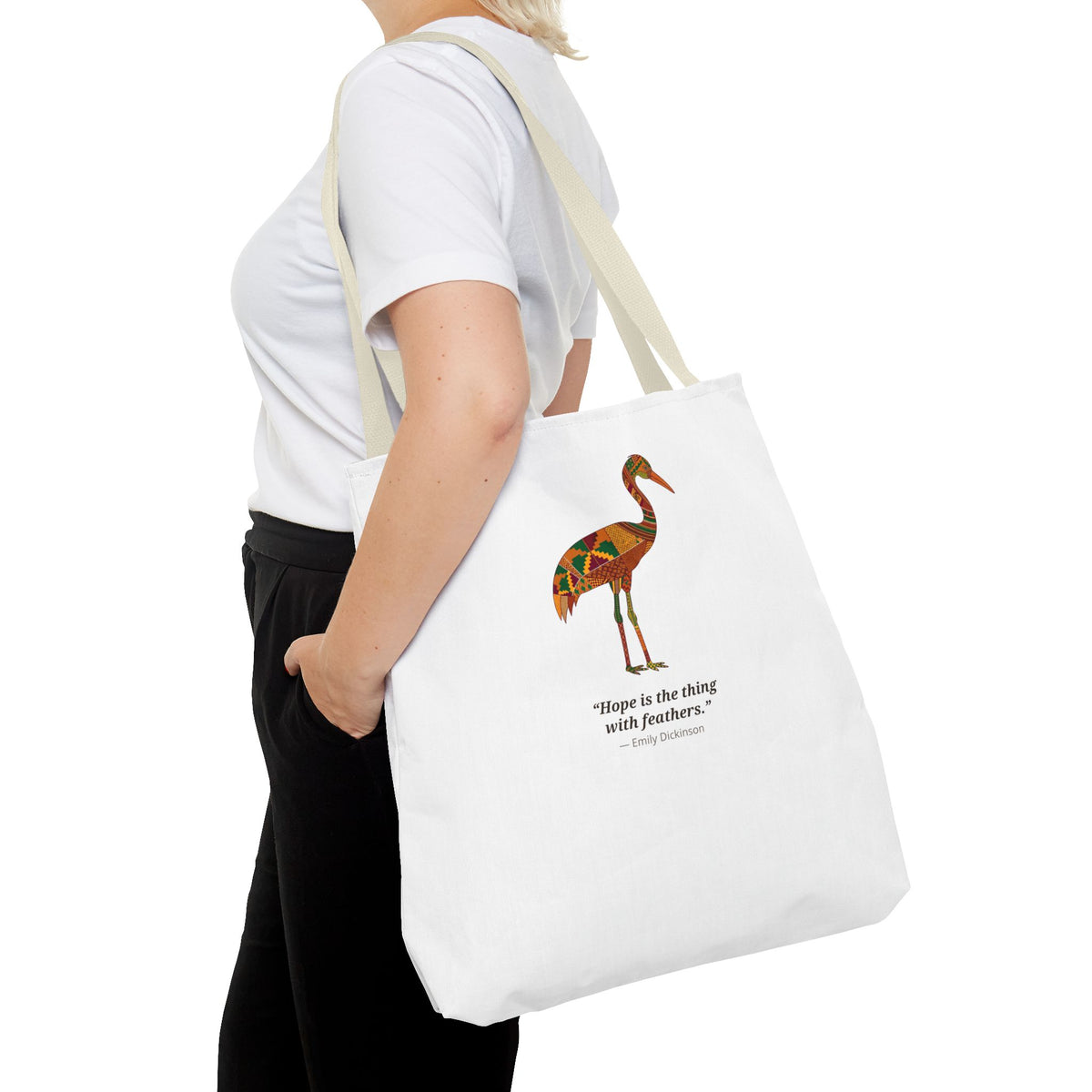 Lipemwear Kente Crane Tote Bag