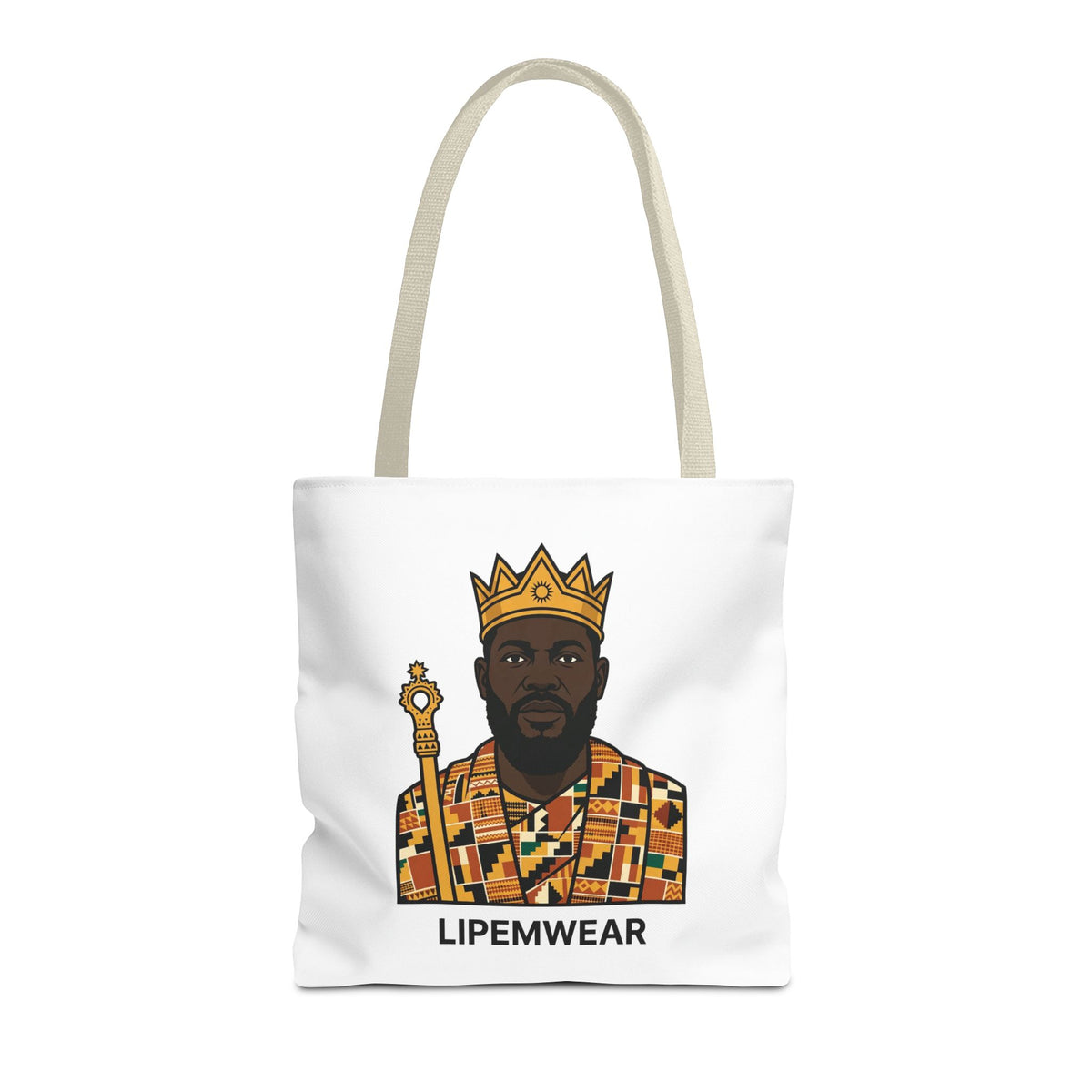 Lipemwear Kente King Tote Bag