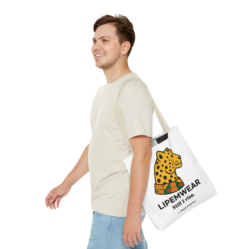 Lipemwear Kente Cheetah Tote Bag