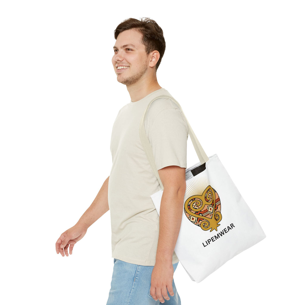 Lipemwear Sankofa Heart Tote Bag