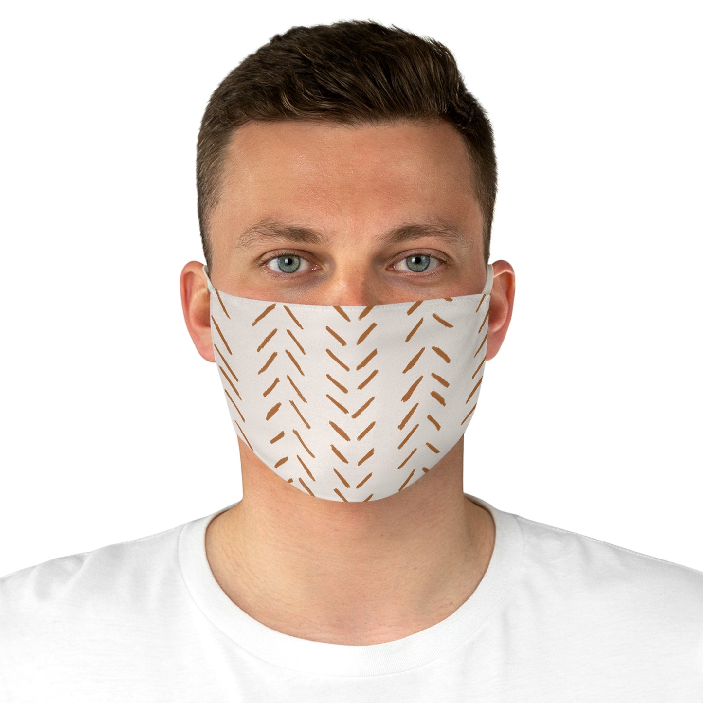 African Print Pattern Fabric Face Mask