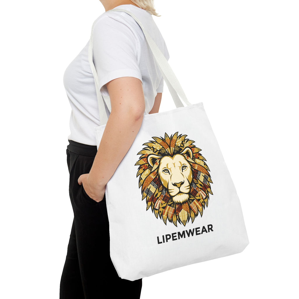 Lipemwear Kente Lion Tote Bag