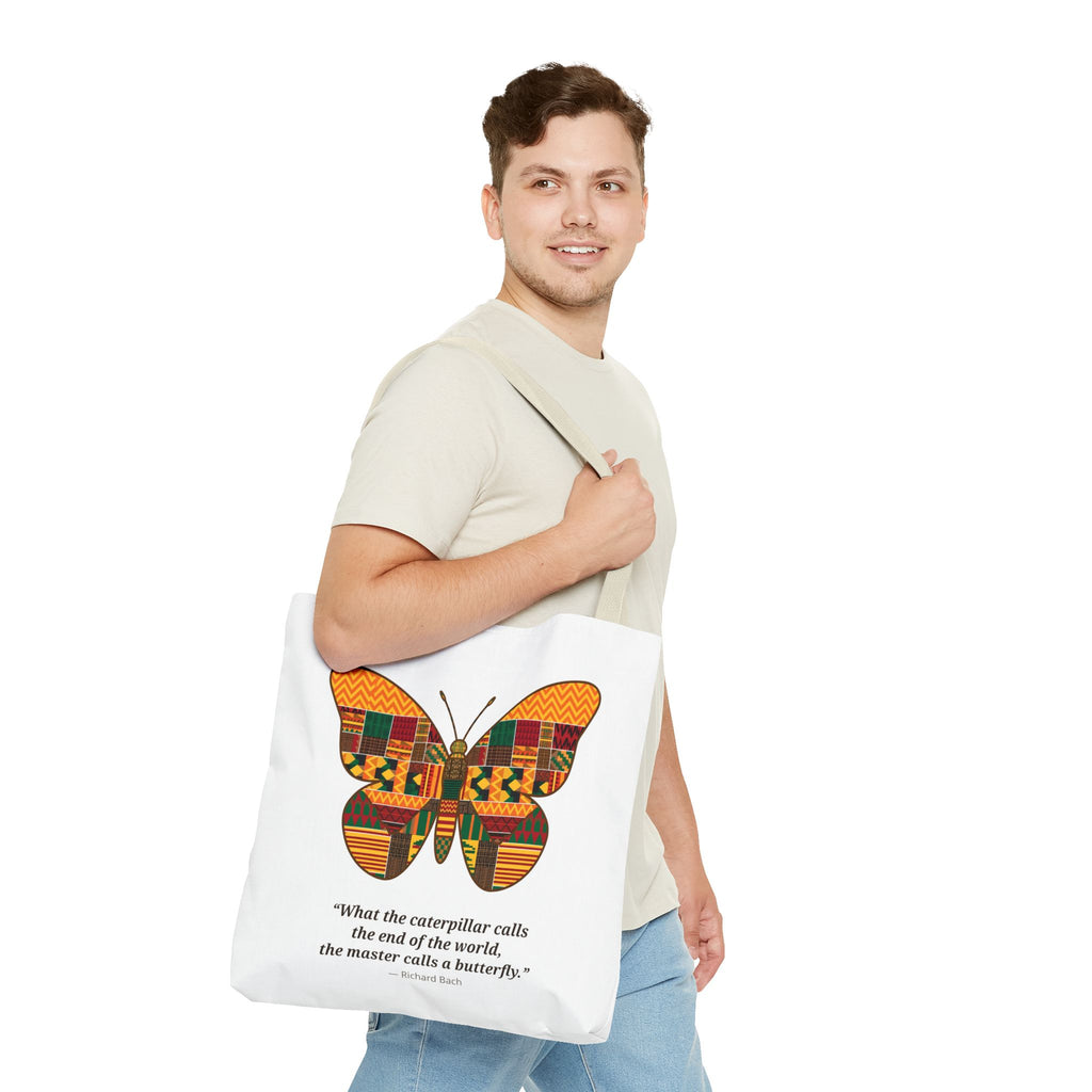 Kente Butterfly Tote Bag