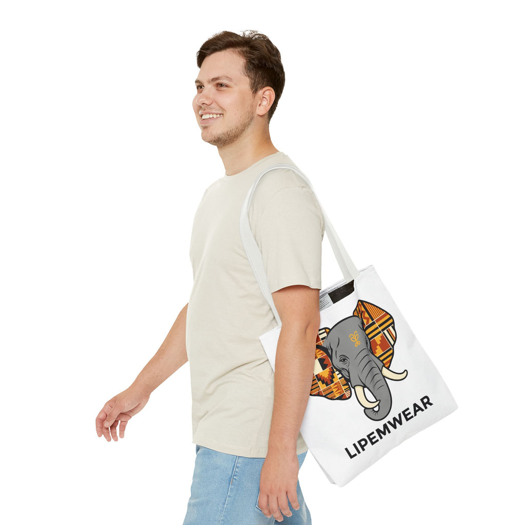 Lipemwear Kente Elephant Tote Bag