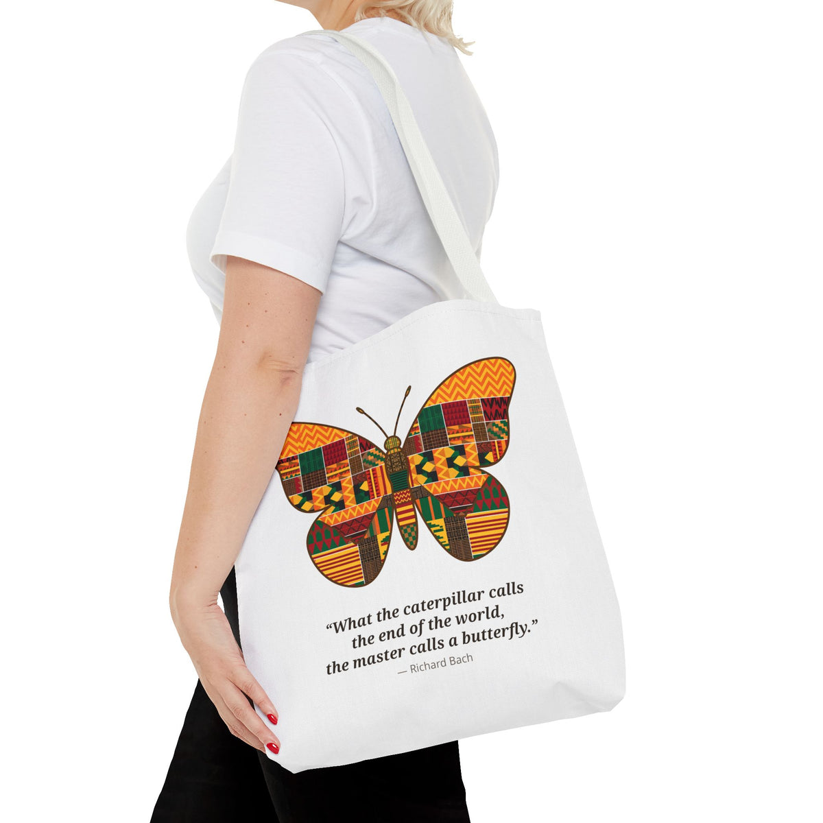 Kente Butterfly Tote Bag