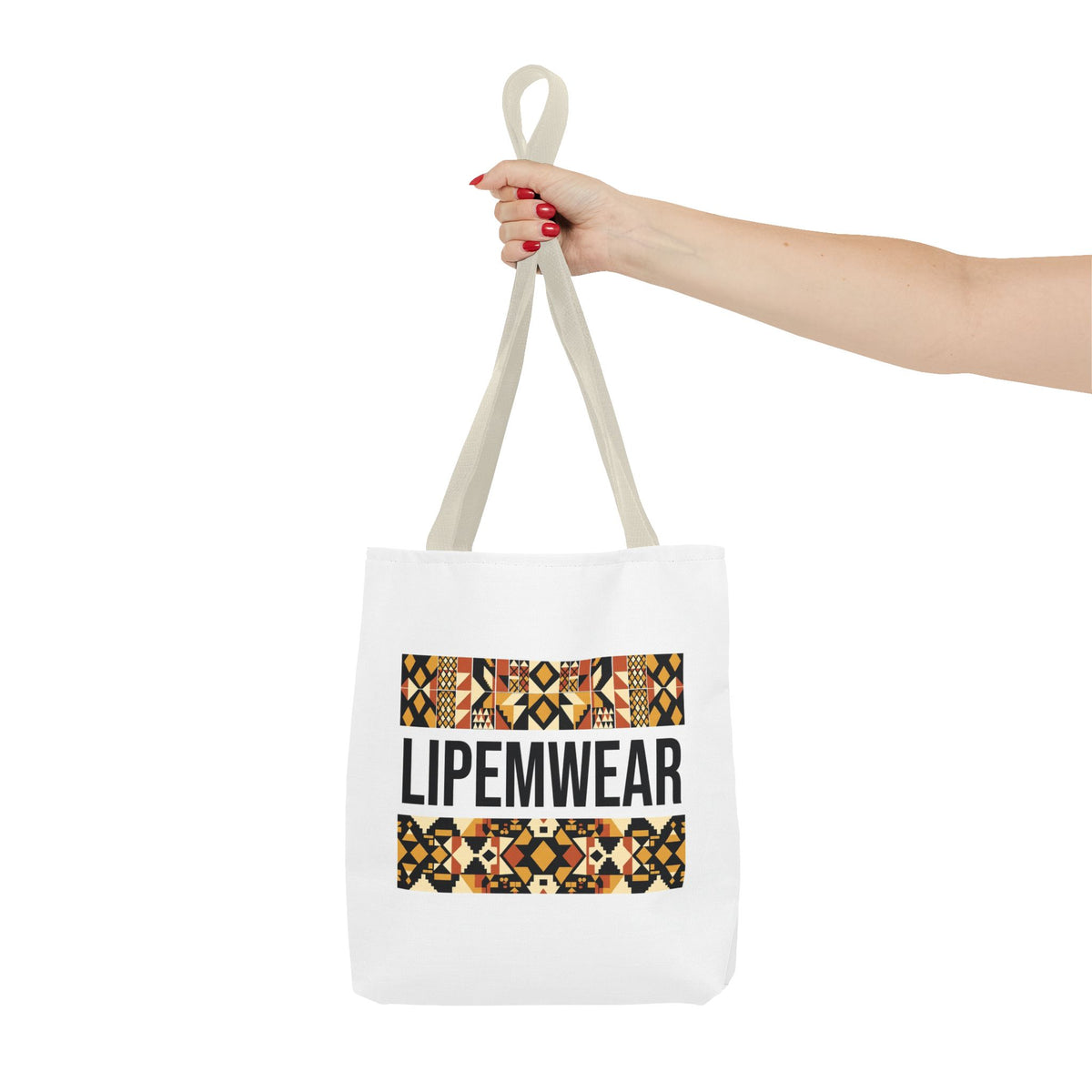 Lipemwear Kente Wordmark Tote Bag