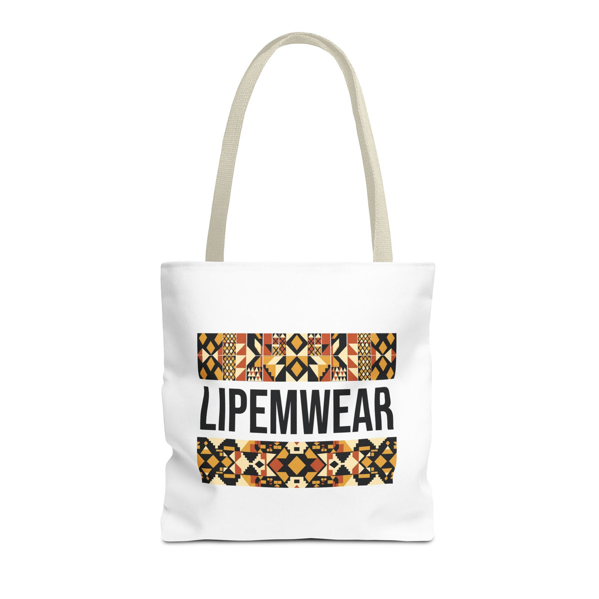 Lipemwear Kente Wordmark Tote Bag