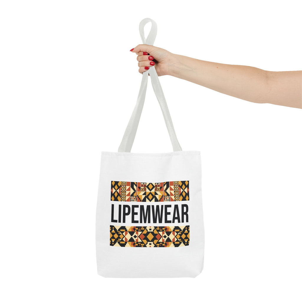 Lipemwear Kente Wordmark Tote Bag