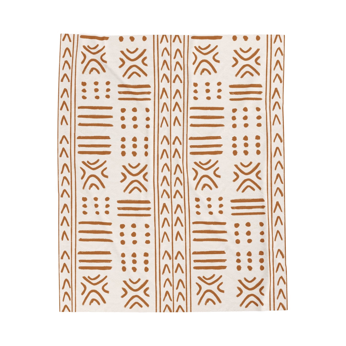 African Print Plush Blanket - Throw