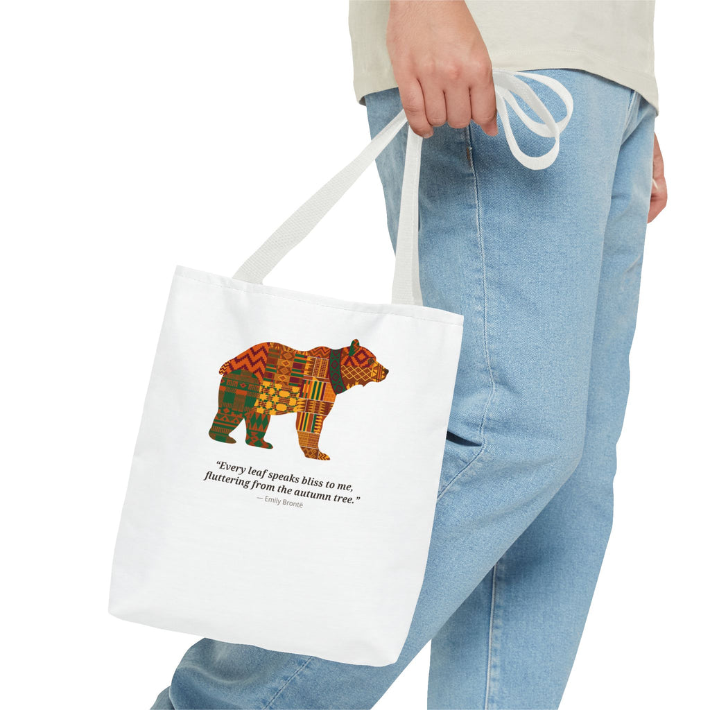Kente Bear Tote Bag