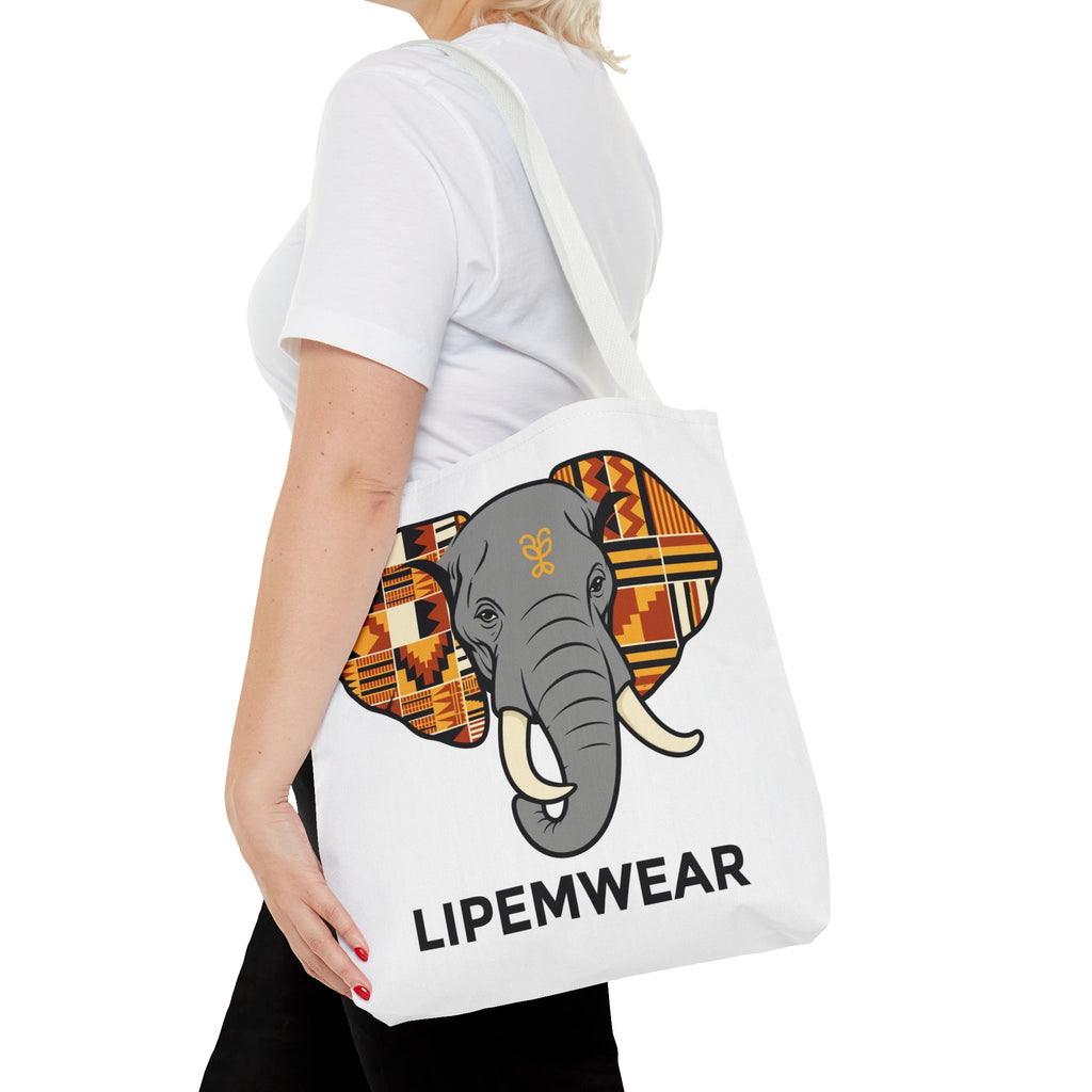 Lipemwear Kente Elephant Tote Bag