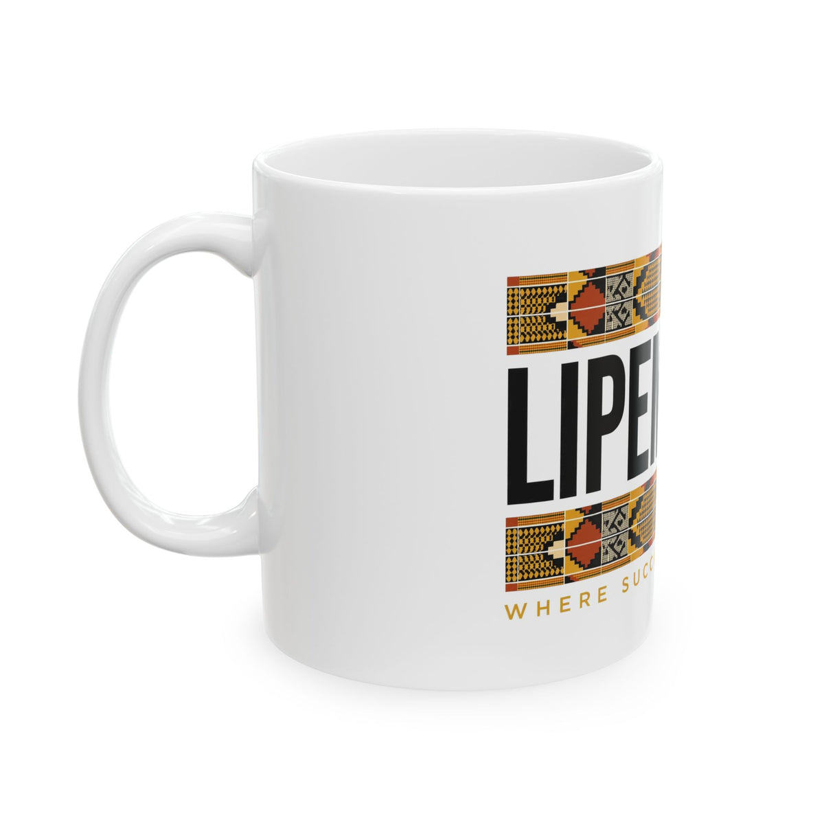 Lipemwear Kente Wordmark Mug