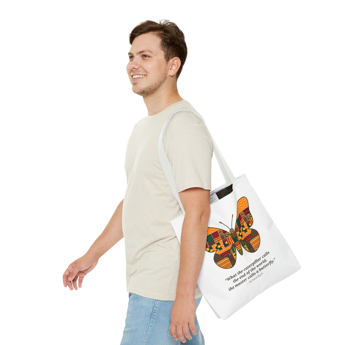 Kente Butterfly Tote Bag