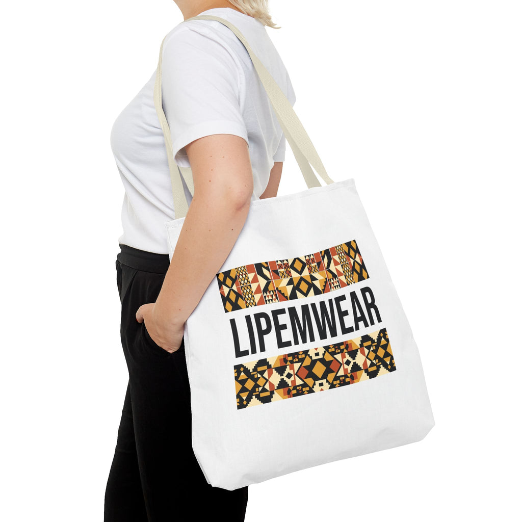 Lipemwear Kente Wordmark Tote Bag