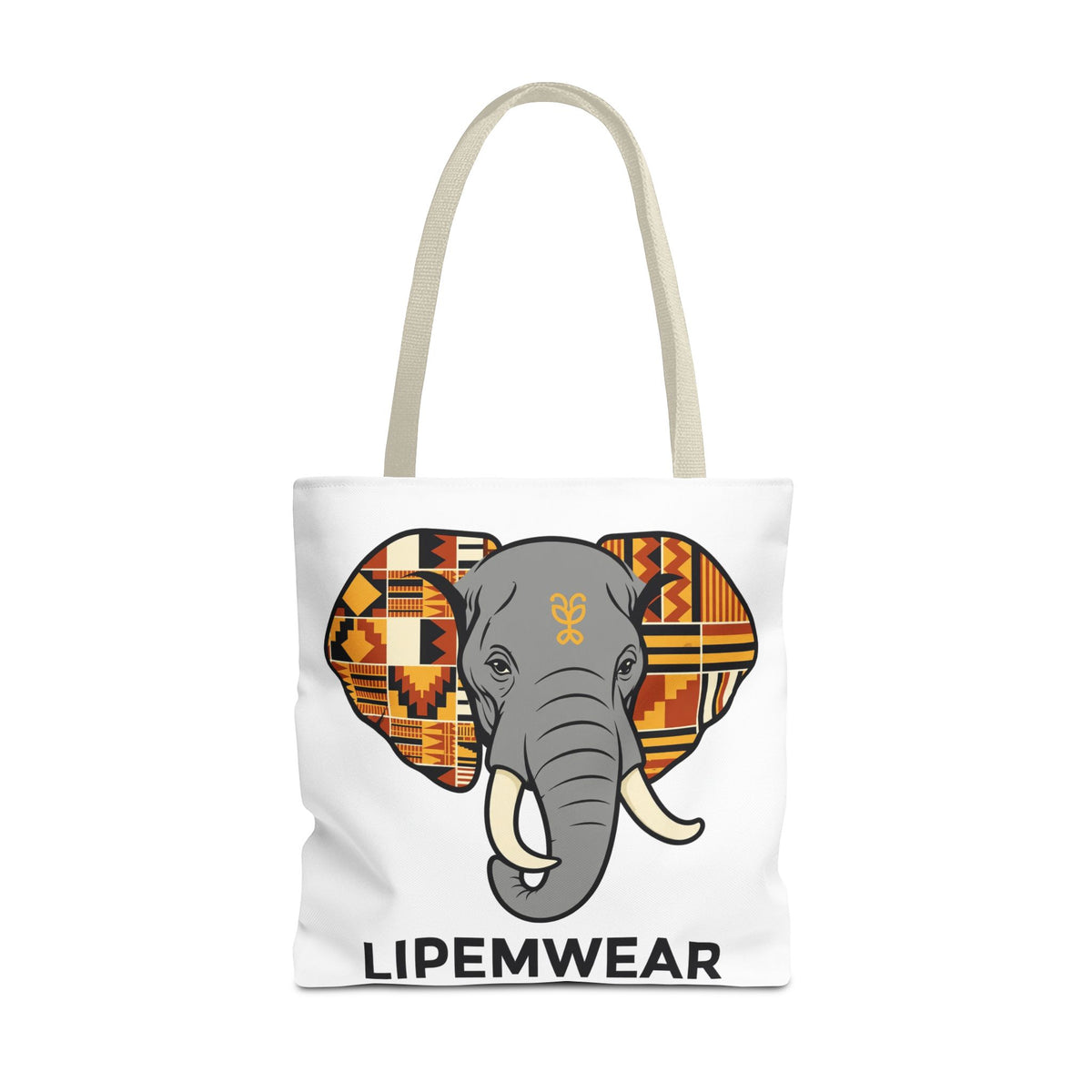 Lipemwear Kente Elephant Tote Bag