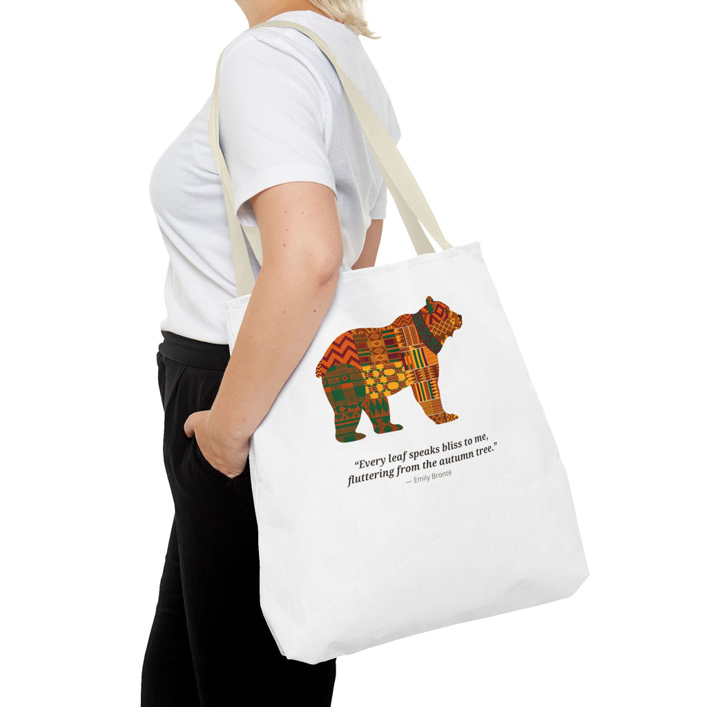 Kente Bear Tote Bag