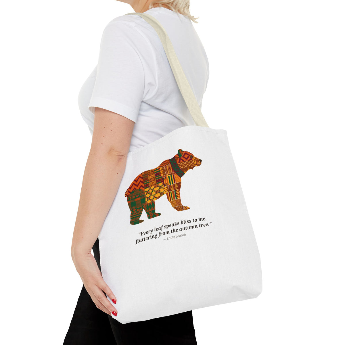 Kente Bear Tote Bag
