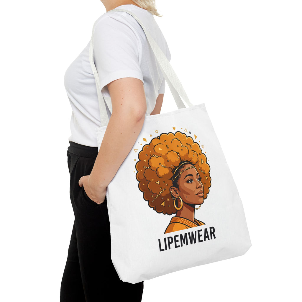 Lipemwear Golden Afro Tote Bag