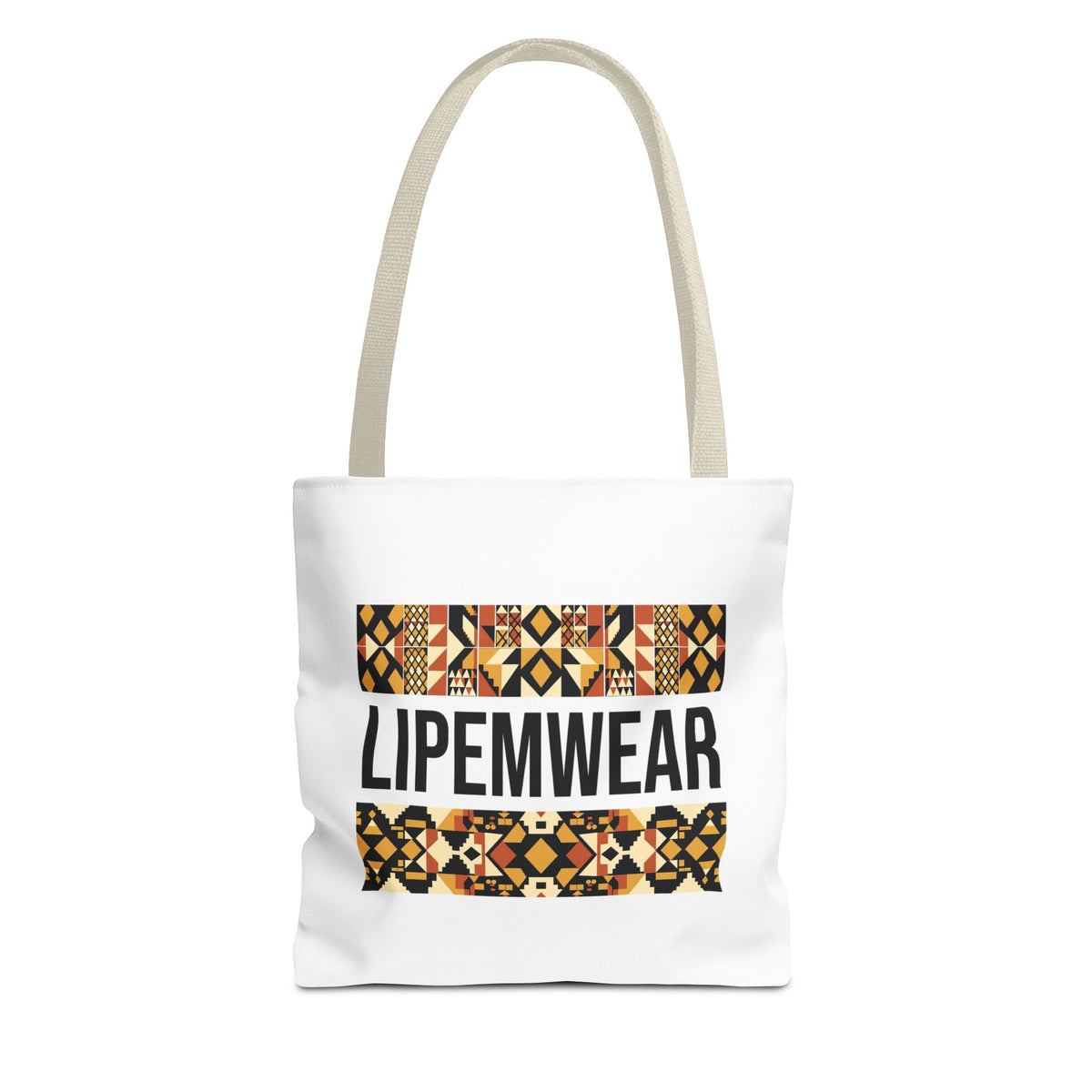 Lipemwear Kente Wordmark Tote Bag