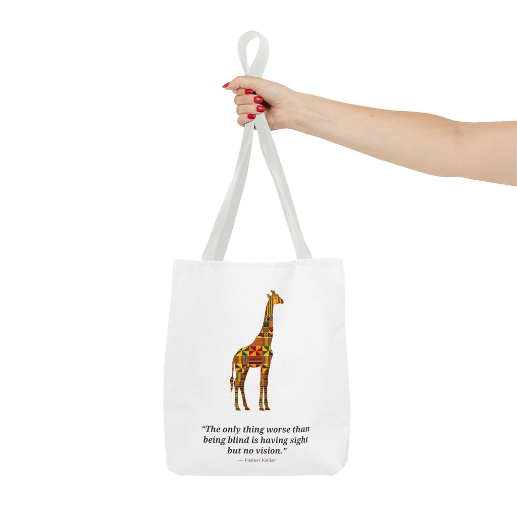 Kente Giraffe Tote Bag