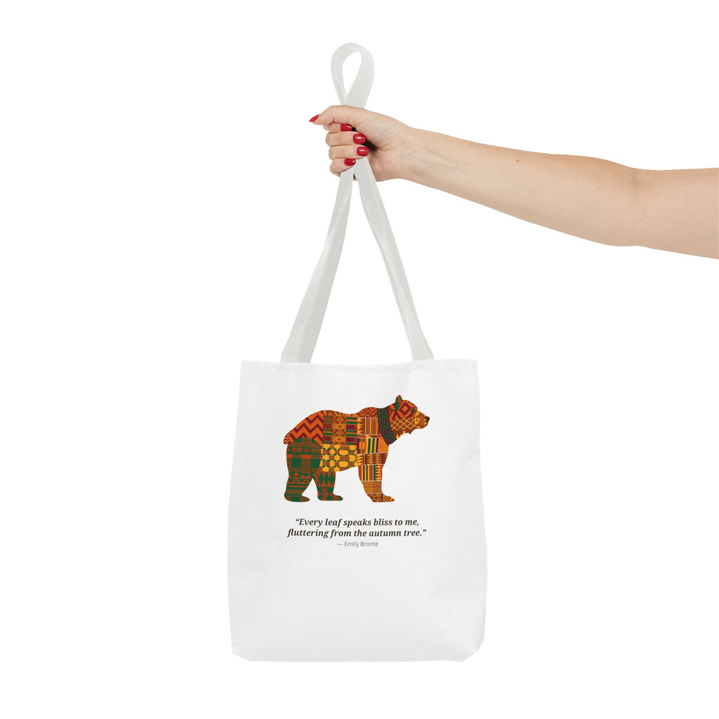 Kente Bear Tote Bag