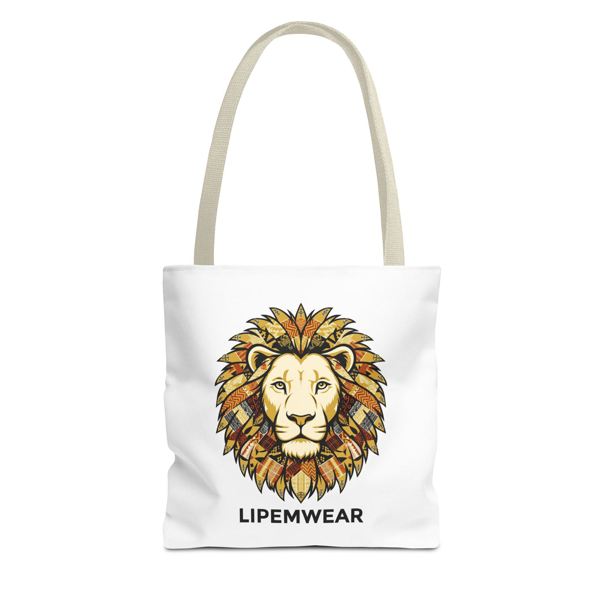 Lipemwear Kente Lion Tote Bag