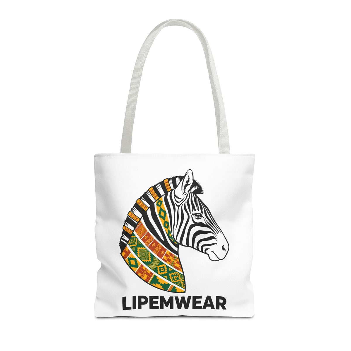 Lipemwear Kente Zebra Tote Bag