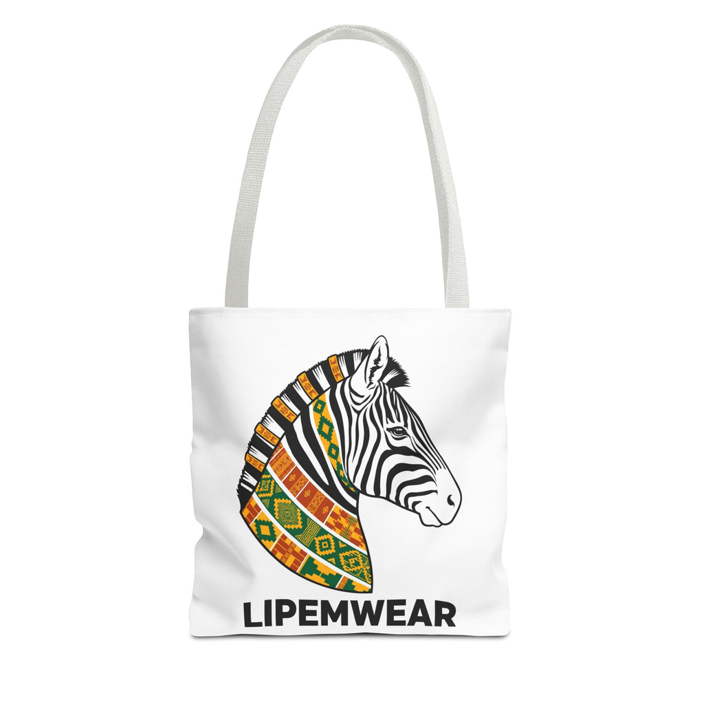 Lipemwear Kente Zebra Tote Bag