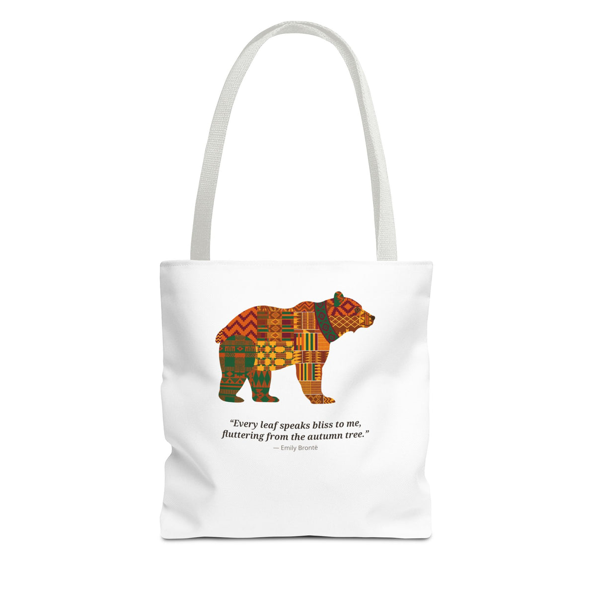 Kente Bear Tote Bag