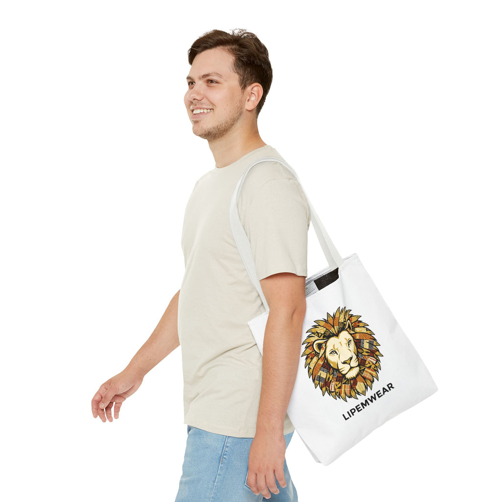 Lipemwear Kente Lion Tote Bag