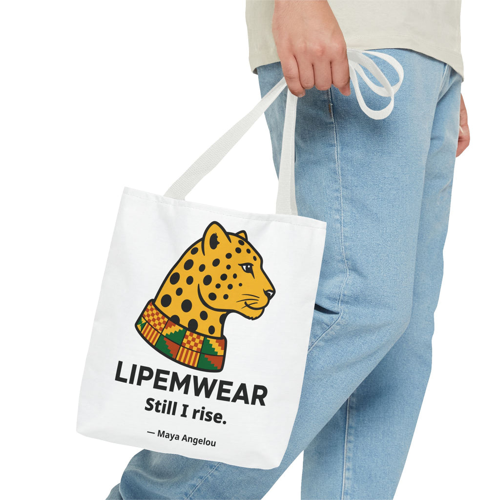 Lipemwear Kente Cheetah Tote Bag