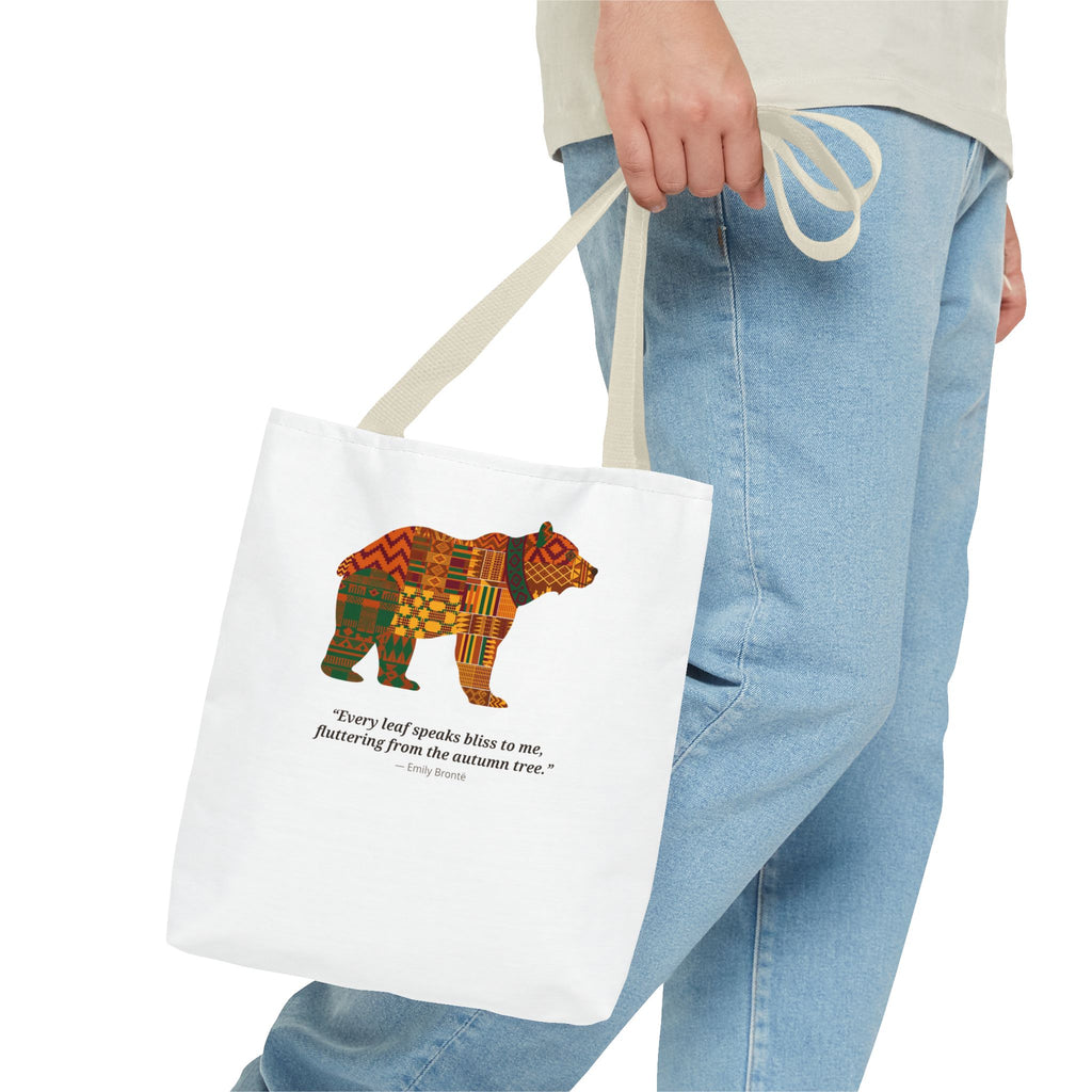 Kente Bear Tote Bag