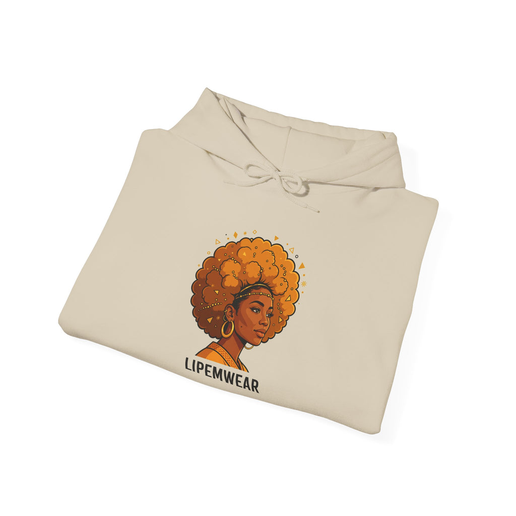 Lipemwear Golden Afro Hoodie