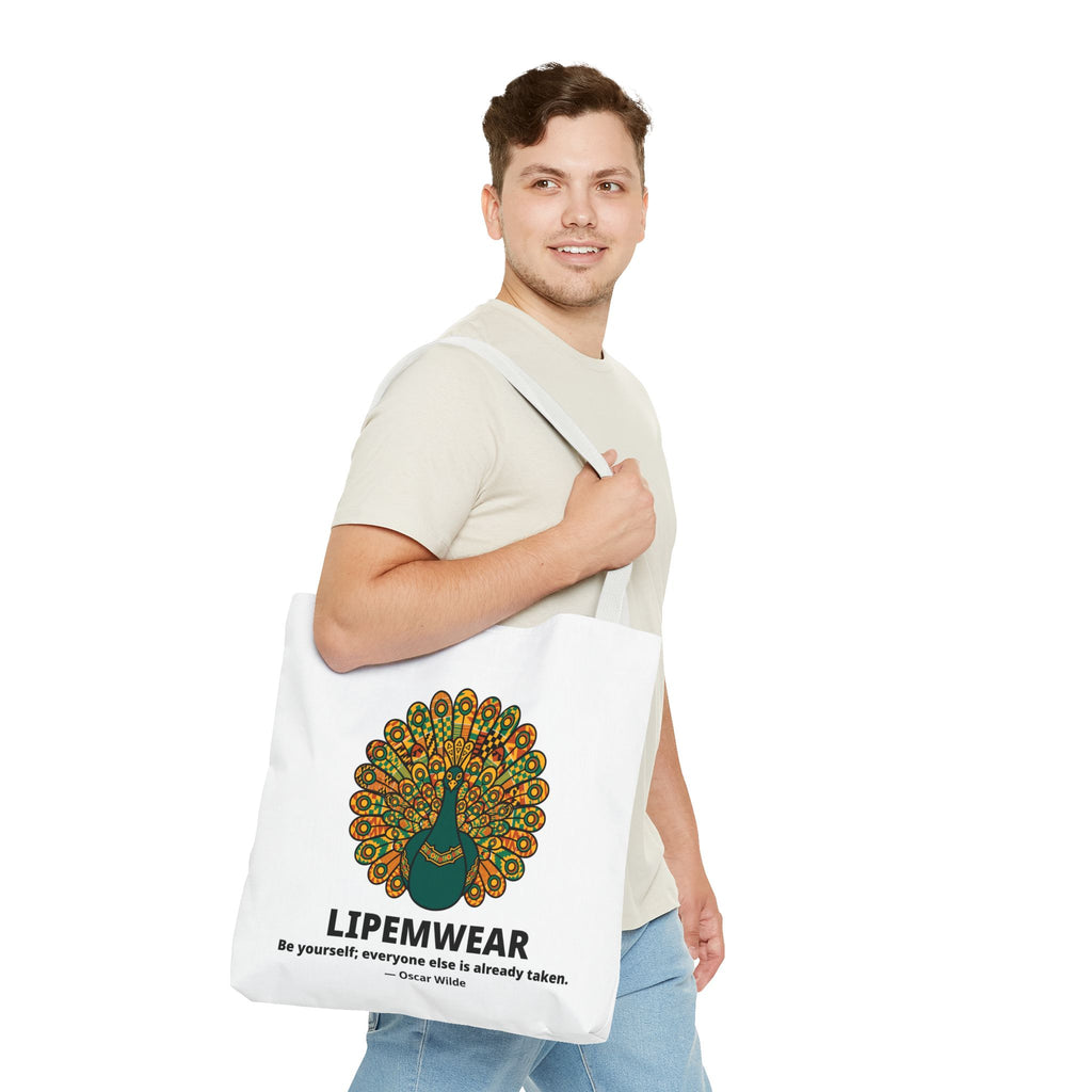 Lipemwear Kente Peacock Tote Bag