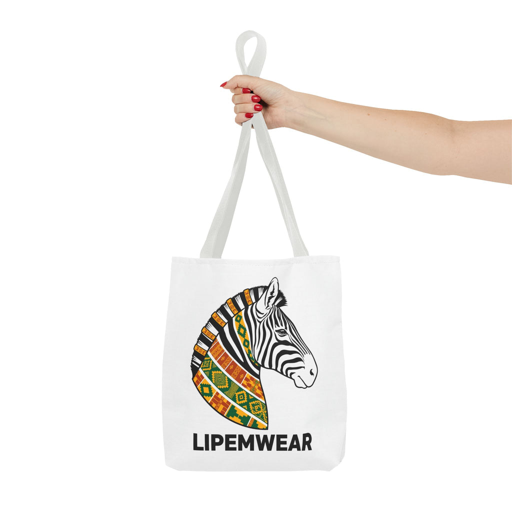 Lipemwear Kente Zebra Tote Bag