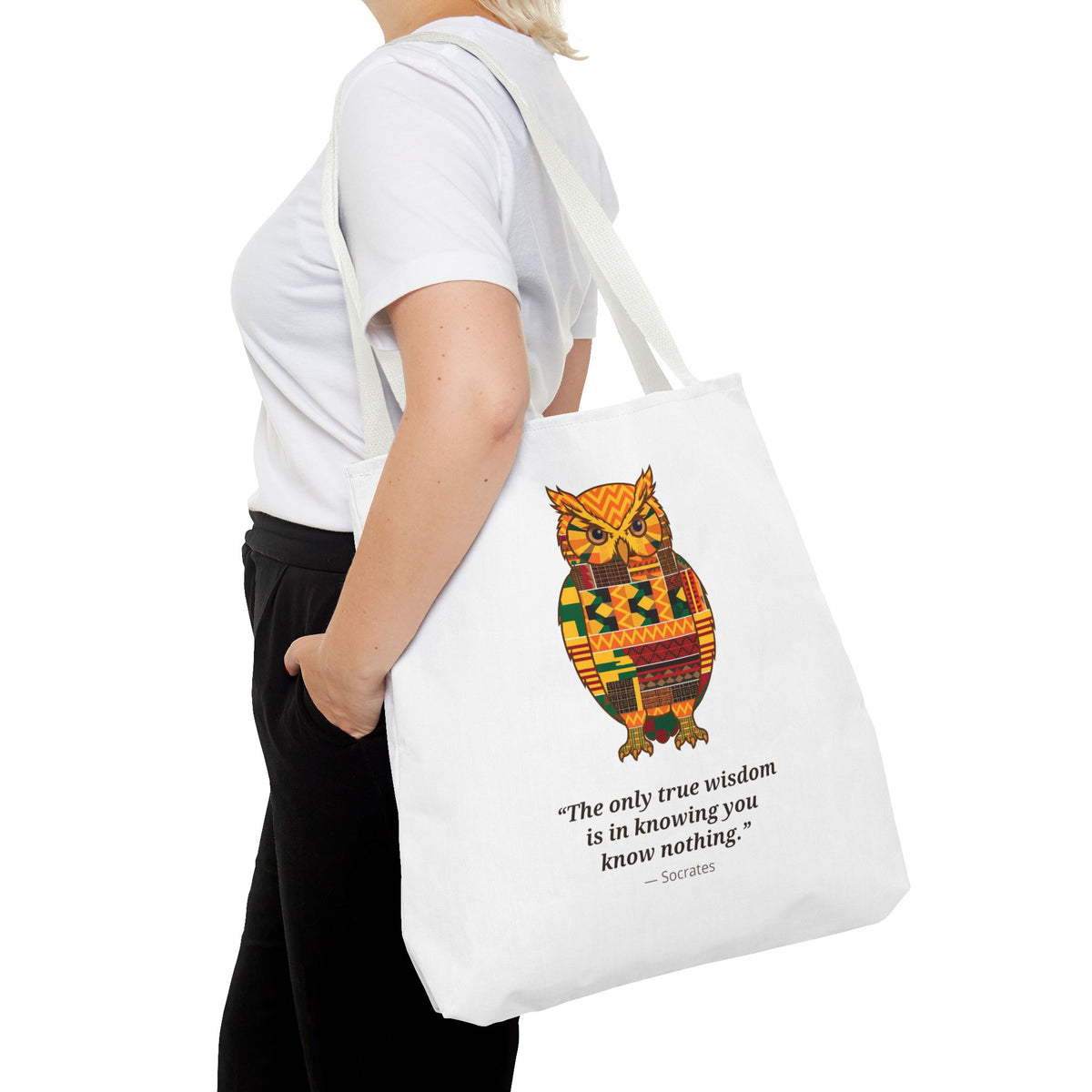 Kente Owl Tote Bag