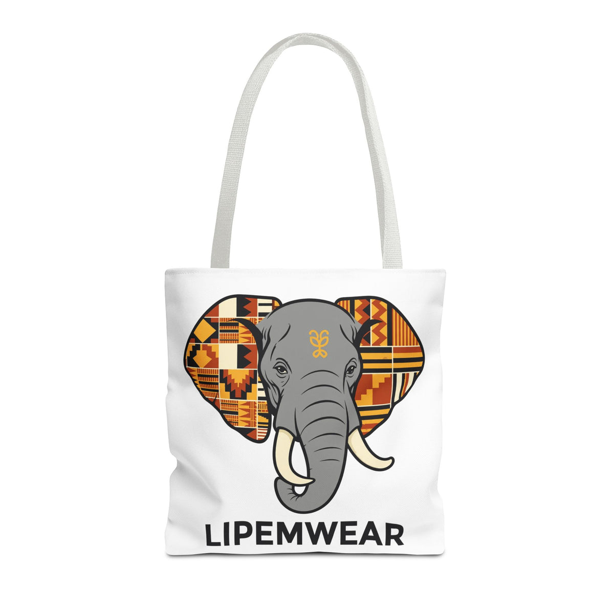 Lipemwear Kente Elephant Tote Bag