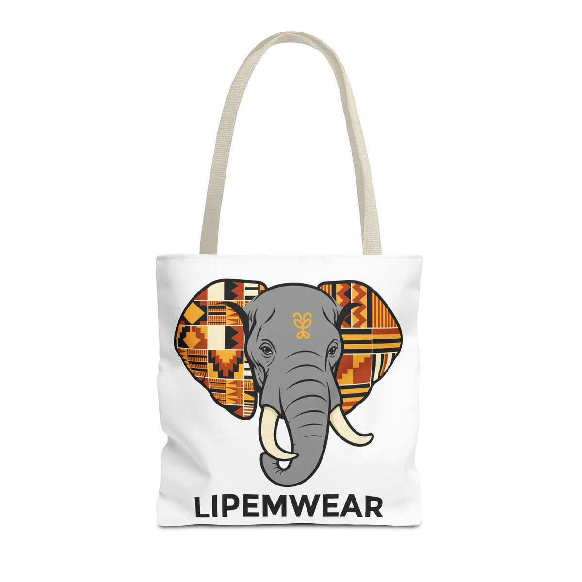 Lipemwear Kente Elephant Tote Bag